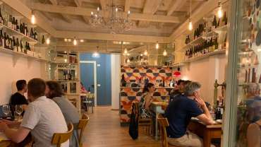 Enoteca Spontanea, a wine bar in Florence, Italy.
