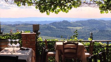 Ristoro di Lamole, a restaurant and wine bar in Lamole, Italy.