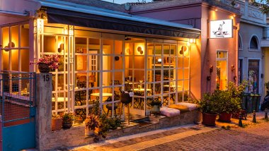 Linovatis, a wine bar and restaurant in Athens, Greece.