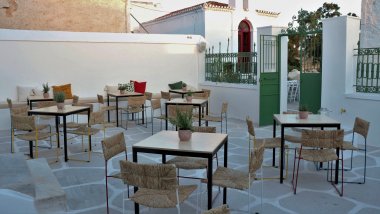 Margiora, a wine bar and restaurant in Kythnos Island, Greece.