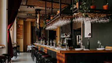 Wijnbar Vindict, a wine bar in Amsterdam, Netherlands.