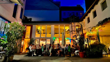 Lokal im Hof, a restaurant in Vienna, Austria.