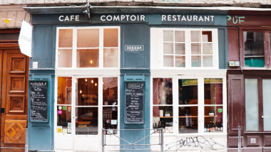 Odessa Comptoir, a restaurant and wine bar in Lyon, France.