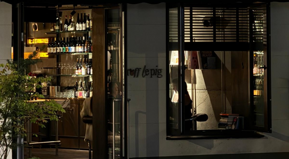 Truff Le Pig, a wine bar in Riga, Latvia.