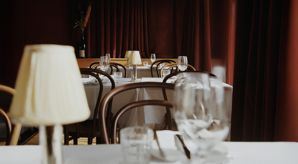 Interior of Restaurant Babylon, Copenhagen, Denmark.