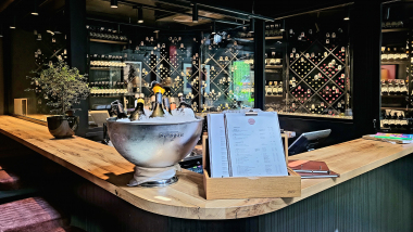 The Red Dot Wine Bar, a wine bar in Kristiansand, Norway.