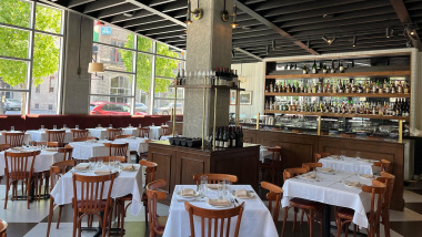 Obélix, a restaurant in Chicago, USA.