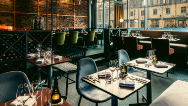 Harlequin, a restaurant and wine bar in Umeå, Sweden.