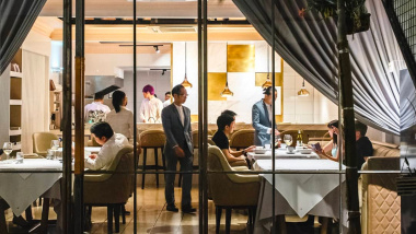 Au Jardin, a restaurant in Penang, Malaysia.