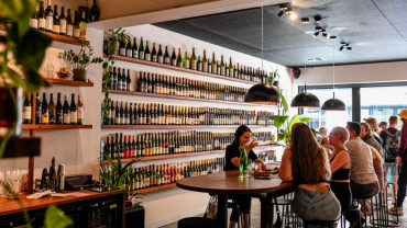 Interior of Jennie Wine Bar, Adelaide, South Australia.