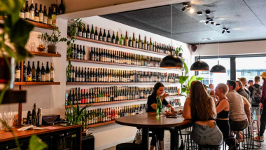 Interior of Jennie Wine Bar, Adelaide, South Australia.