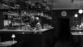 The Watchmaker, a wine bar in Jersey, UK.