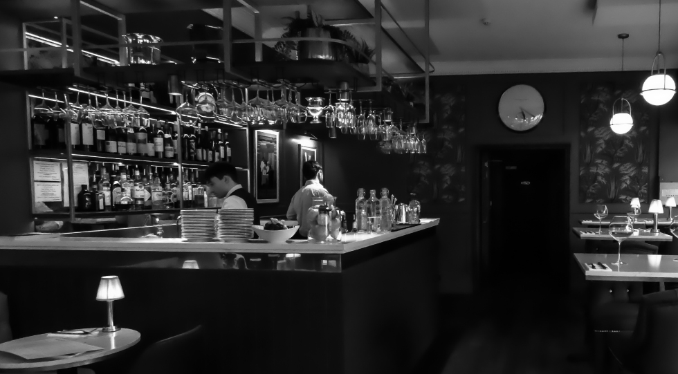 The Watchmaker, a wine bar in Jersey, UK.