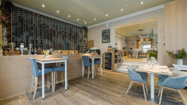 Interior of Rado restaurant in Tallinn, Estonia.