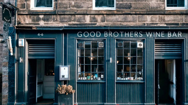 Good Brothers, a wine bar in Edinburgh, UK.