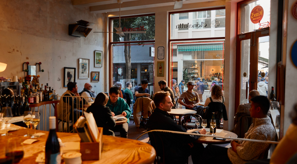 Kirk's Wine Bar, a wine bar in Melbourne, Australia.
