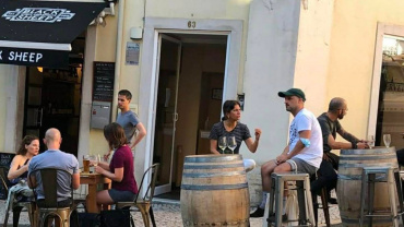 Black Sheep, a wine bar in Lisbon, Portugal.