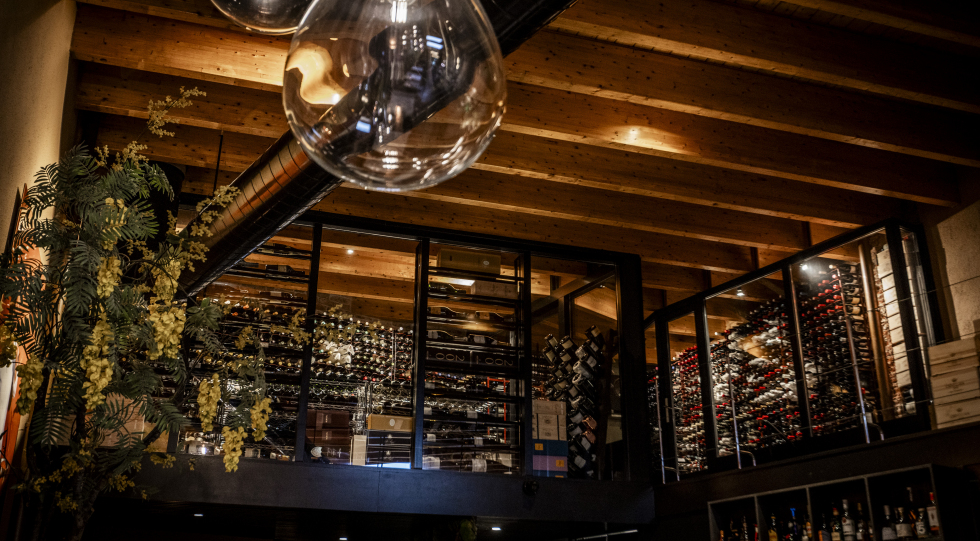 Interior of Ratatouille Food and Wine, Haarlem, the Netherlands.