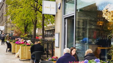 One-20, a restaurant and wine bar in Edinburgh, UK.