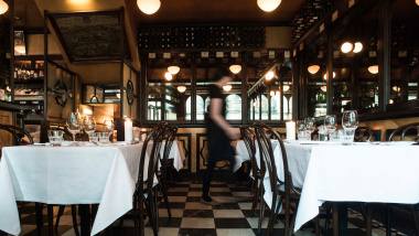 Cafe St Honore, a restaurant and wine bar in Edinburgh, UK.