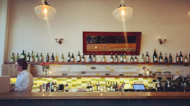 Heirloom Cafe, a restaurant and wine bar in San Francisco, USA.