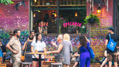 Bar Mamie, a restaurant and wine bar in Montreal, Canada.
