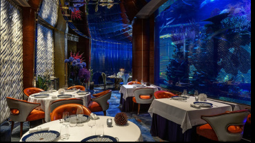 Ristorante L'Olivo at Al Mahara, Burj Al Arab, a restaurant and hotel in Dubai, United Arab Emirates.