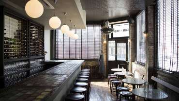 Sager + Wilde, a wine bar in London, UK.