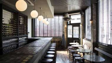 Sager + Wilde, a wine bar in London, UK.