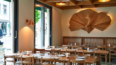 The dining room of Zarathustra Meyhane restaurant in Oslo, Norway.