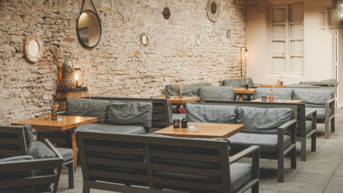 Le Bout du Monde, a wine bar in Beaune, France.