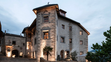 Ansitz Steinbock, a restaurant and hotel in Villandro, Italy.