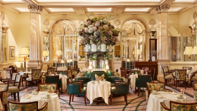 Claridge's Restaurant, a restaurant in London, UK.