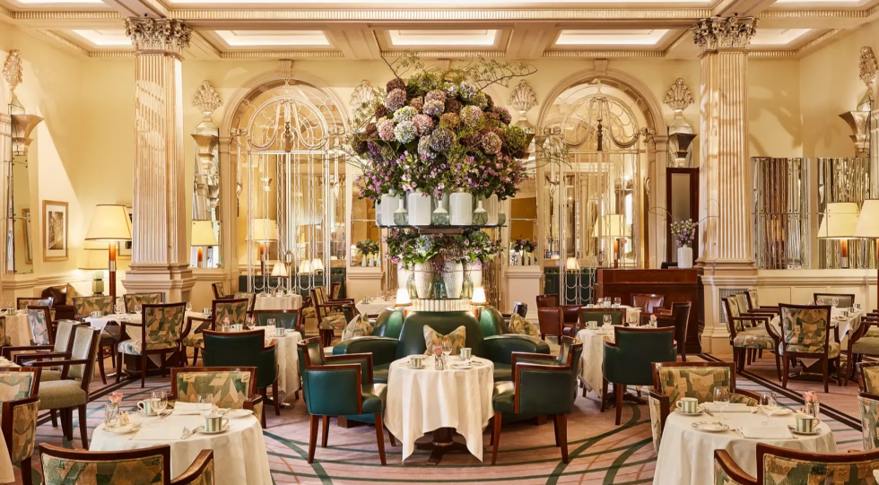 Claridge's Restaurant, a restaurant in London, UK.