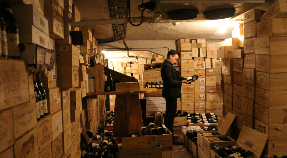 Wine  cellar at Park Hotel Vossevangen, Voss, Norway.