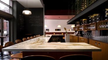 Ardesia Wine Bar, a restaurant and wine bar in New York City, USA.