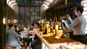 Wine Aspect, a wine bar in Bangkok, Thailand.