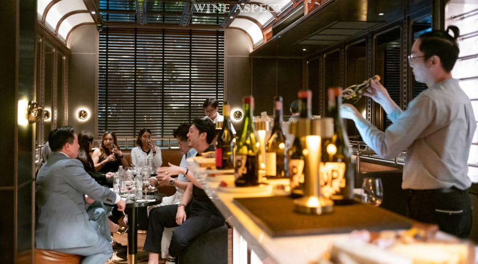 Wine Aspect, a wine bar in Bangkok, Thailand.
