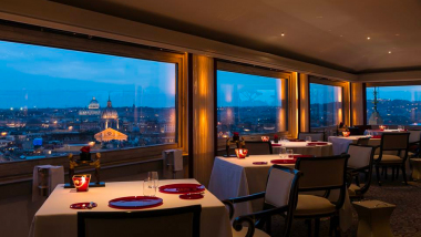 Imàgo Michelin star restaurant, Rome, Italy.