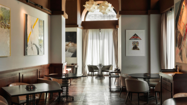 Pipero restaurant, Rome, Italy.