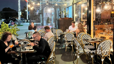 Silverlake Bistro, a restaurant in Miami Beach, USA.