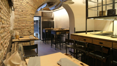 Retrovino wine bar, Rome, Italy.