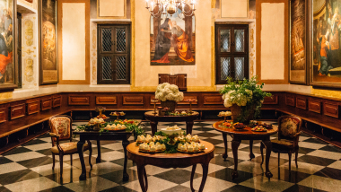 Monte Pacis, a restaurant and hotel in Kaunas, Lithuania.
