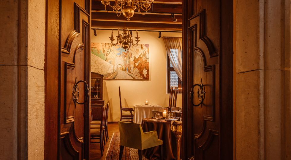 Monte Pacis, a restaurant and hotel in Kaunas, Lithuania.