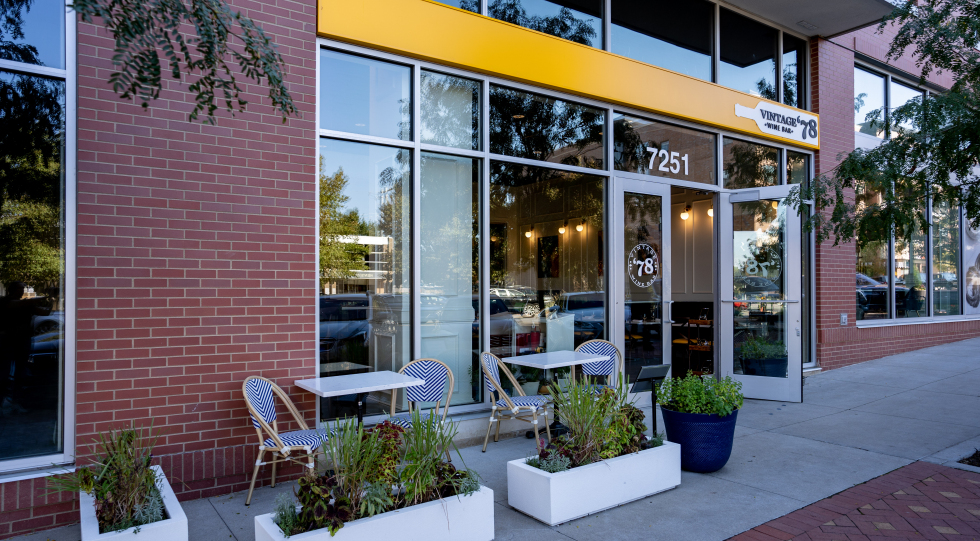 Vintage '78 Wine Bar, a restaurant and wine bar in Kansas City, USA.