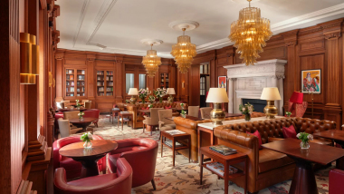 Raffles London at The OWO, a restaurant and hotel in London, UK.