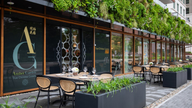Amber Garden, a restaurant in Amsterdam, Netherlands.