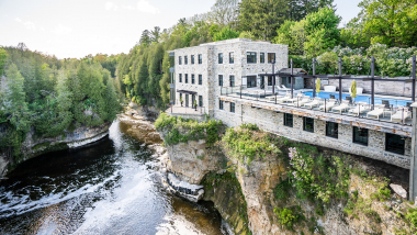 Elora Mill, a restaurant and hotel in Toronto, Canada.