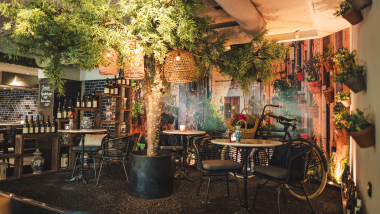 Interior of Boode Foodbar, Bathmen, the Netherlands.
