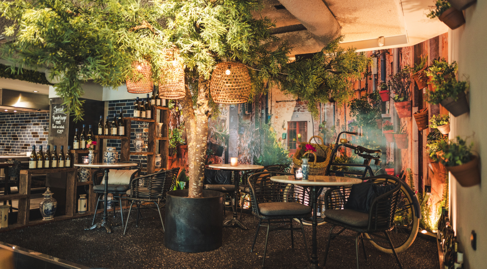 Interior of Boode Foodbar, Bathmen, the Netherlands.